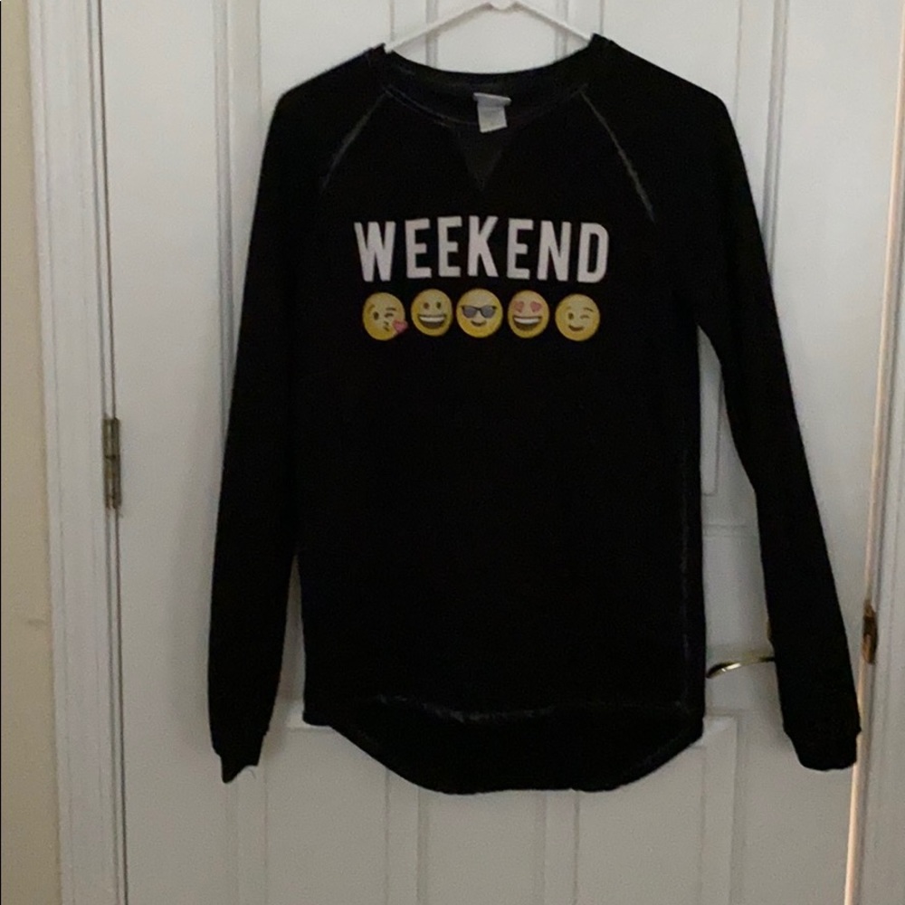 Black emoji sweatshirt NWOT - Picture 6 of 6